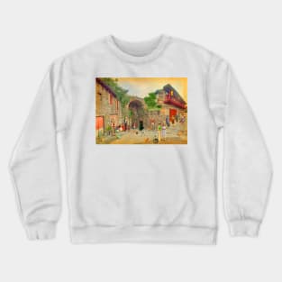 Alcazaba's Door in Monforte de Lemos (Lugo) Crewneck Sweatshirt